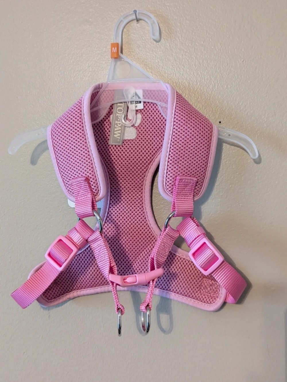 Top Paw Adjustable Pink Mesh Dog Comfort Harness sz M (girth 23-27 inches) NWT